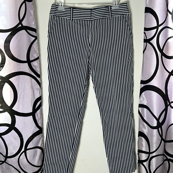 Ann Taylor 4 Petite Rail Road Stripe pants - Picture 2 of 12